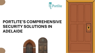 Portlite's Comprehensive Security Solutions in Adelaide