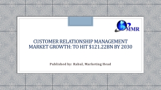 Customer Relationship Management Market Growth: Dynamics & Expansion