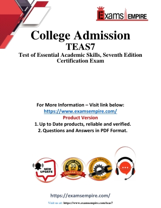 TEAS7 Questions and Answers pdf dumps