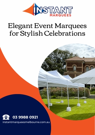 Elegant Event Marquees for Stylish Celebrations
