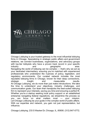 Chicago Lobbying
