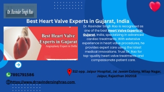 Best Heart Valve Experts in Gujarat, India