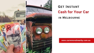 Get Instant Cash for Your Car in Melbourne