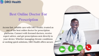 Best Online Doctor For Prescription