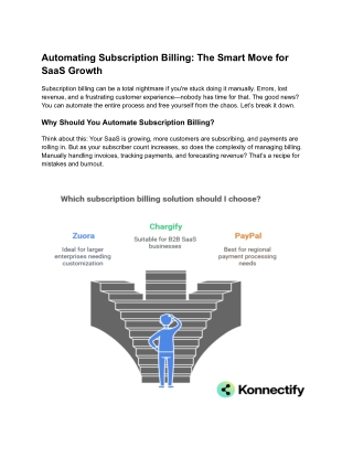 Automating Subscription Billing : The Smart Move for SaaS Growth