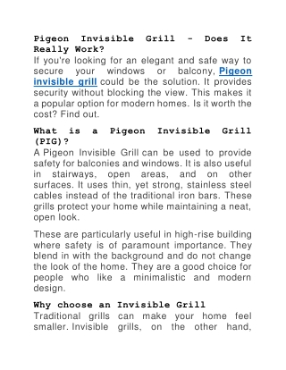 Pigeon Invisible Grill Price – Is It Worth It?