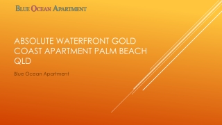 Palm Beach Qld Waterfront Apartments Gold Coast
