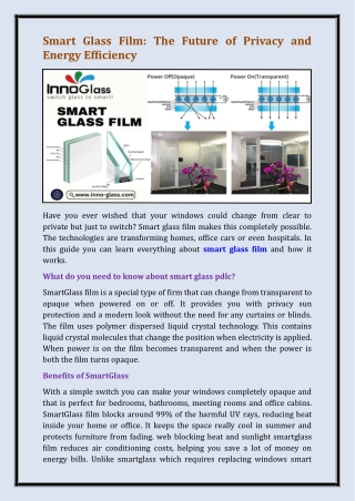 smart glass film