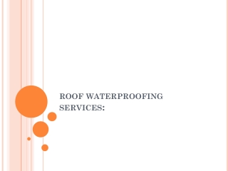 roof waterproofing services