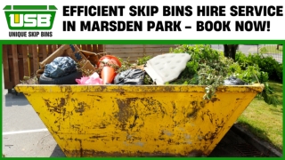 Efficient Skip Bins Hire Service in Marsden Park - Book Now!