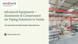 Best Aluminium Piping Solutions in Noida | Advance Equipment & Solution Pvt. Ltd