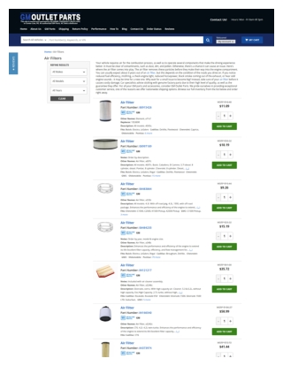 Top-Quality Air Filters for Cars