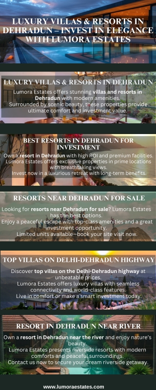 Luxury Villas & Resorts in Dehradun