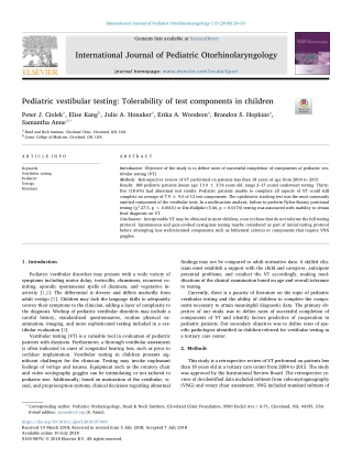 TESTING TOLERABILITY IN CHILDREN