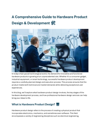KD Product Development