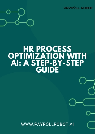 HR Process Optimization with AI A Step-by-Step Guide