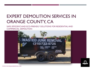 Expert Demolition Services in Orange County, CA