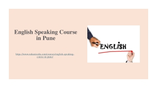 English Speaking Course in Pune