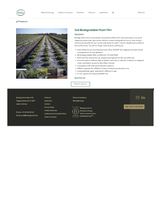 Soil Biodegradable Mulch Film