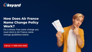 How Does Air France Name Change Policy Work?