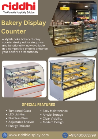 How the Right Bakery Display Counter Can Transform Your Business