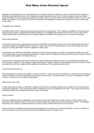 Best Retirement Communities