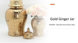 Gold Ginger Jar