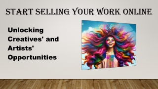 Start Selling Your Work Online
