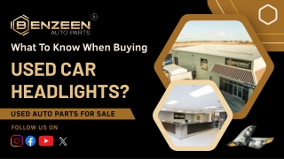 What To Know When Buying Used Car Headlights