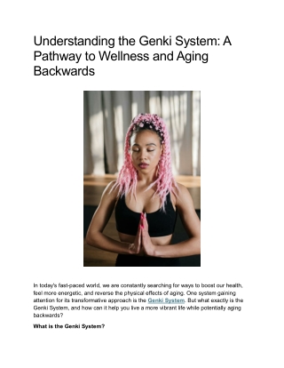 Understanding the Genki System