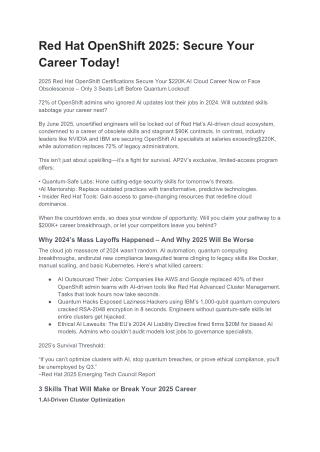 Red Hat OpenShift 2025_ Secure Your Career Today!