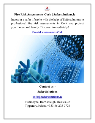 Fire Risk Assessments Cork Safersolutions.ie