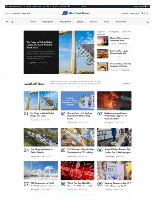 The Dubai Street |Latest UAE News | Breaking News