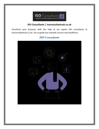 ISO Consultants isoconsultantsuk.co.uk
