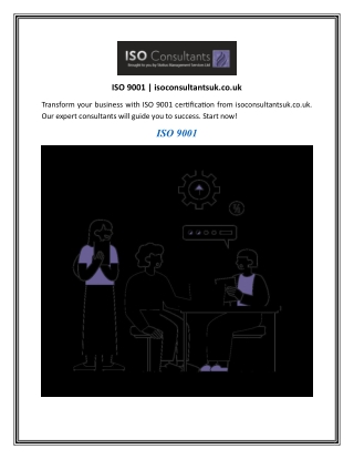 ISO 9001  isoconsultantsuk.co.uk