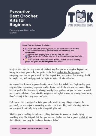 Executive  Best Crochet Kits for Beginners