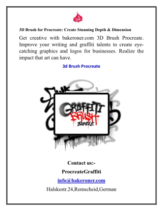 3D Brush for Procreate Create Stunning Depth & Dimension