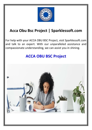 Acca Obu Bsc Project Sparklessoft.com