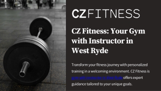 CZ Fitness Your Personal Training Hub in West Ryde
