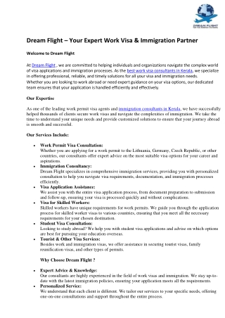 work permit visa agent