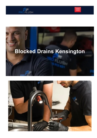 Blocked Drains Kensington