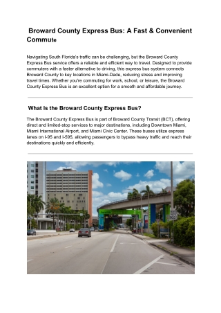 _Broward County Express Bus_ A Fast & Convenient Commute