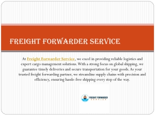Freight Forwarder Service