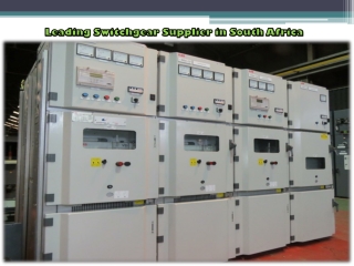 Leading Switchgear Supplier in South Africa