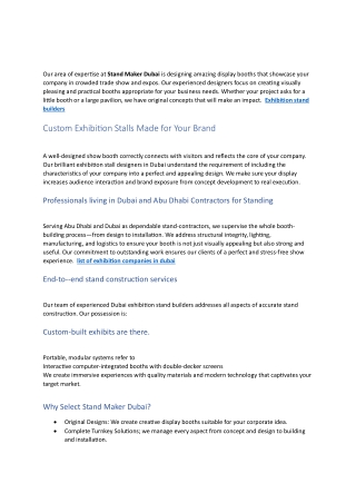 exhibition stand builders in dubai