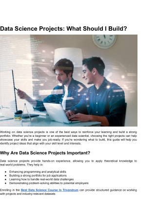 Data Science Projects_ What Should I Build