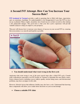 A Second IVF Attempt. How Can You Increase Your Success Rate?