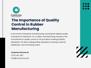 The Importance of Quality Control in Rubber Manufacturing