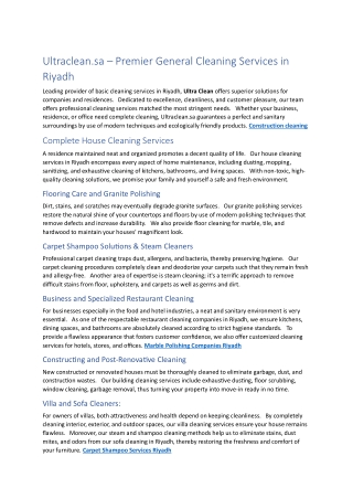 construction cleaning services