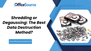 Shredding or Degaussing The Best Data Destruction Method